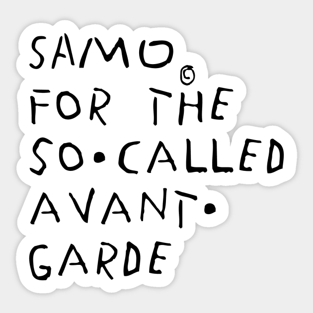 For The So Called Avant Garde Sticker by marissasiegel